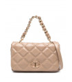 TWINSET logo-plaque quilted tote bag