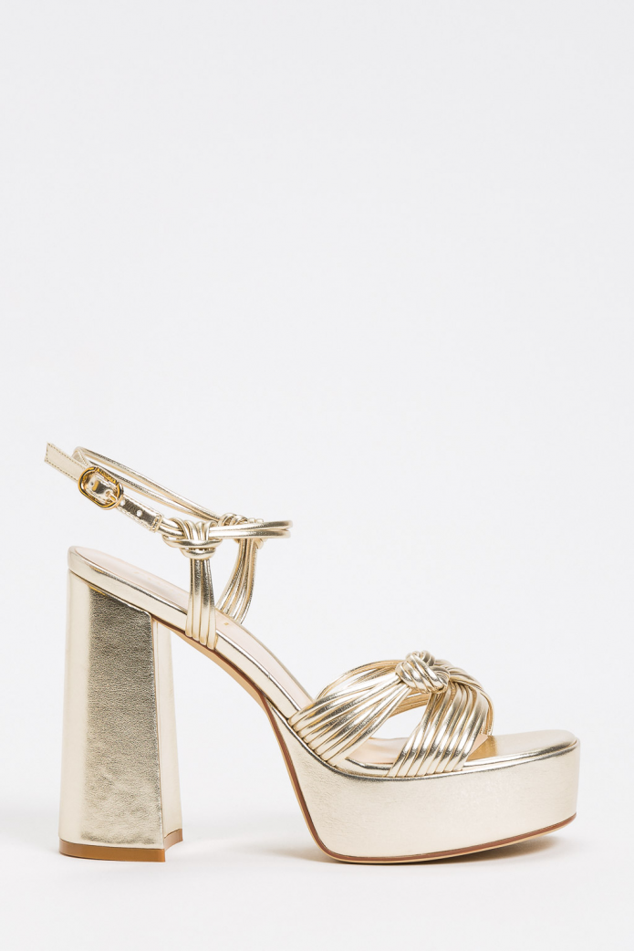 Sandalia dorada Twinset