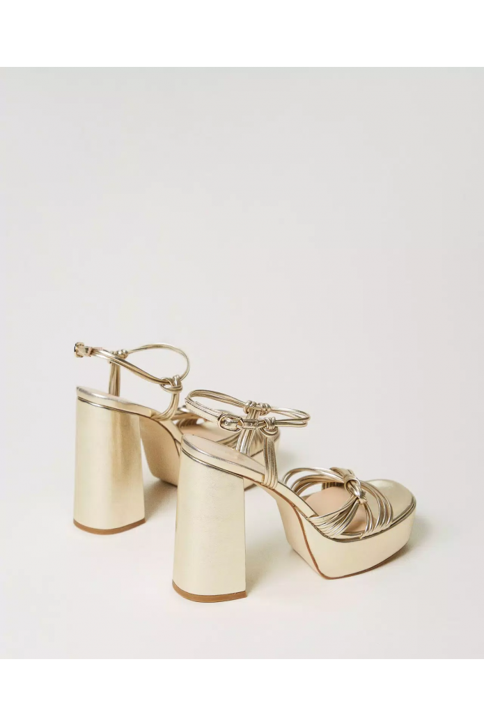 Sandalia dorada Twinset