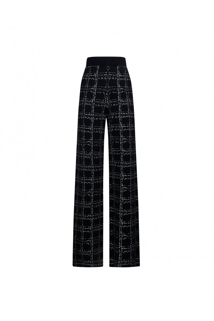 PANTALÓN NEGRO CON ESTAMPADO EN CONTRASTE