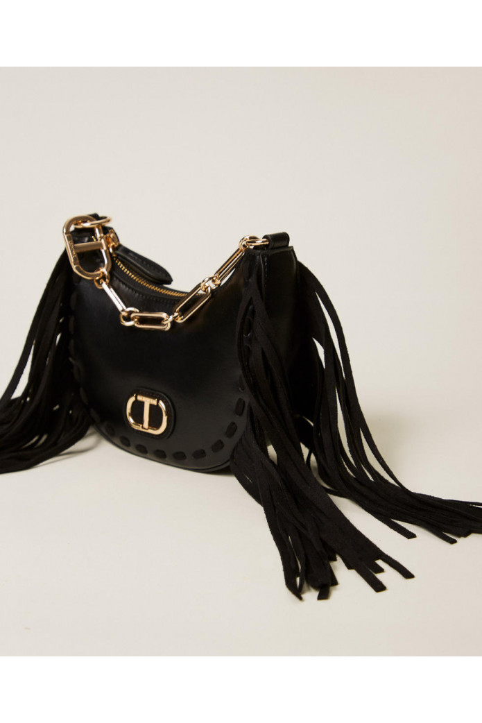 Bolso hobo mini «Melrose» con flecos