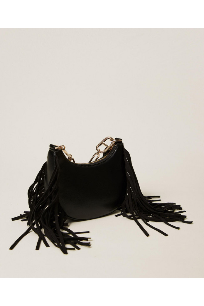 Bolso hobo mini «Melrose» con flecos