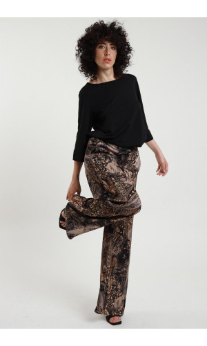 PANTALÓN DE SATÉN ESTAMPADO