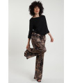 PANTALÓN DE SATÉN ESTAMPADO