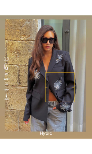 Chaqueta con incrustaciones