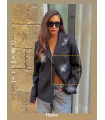 Chaqueta con incrustaciones