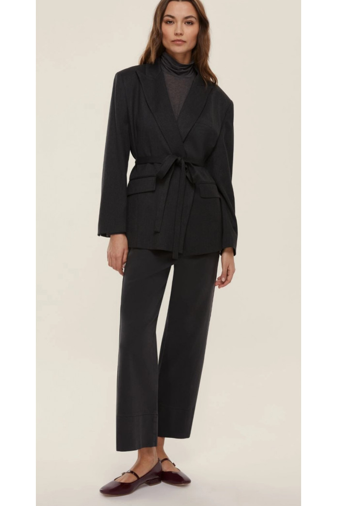 Pantalón recto de 5 bolsillos - ANTRACITA