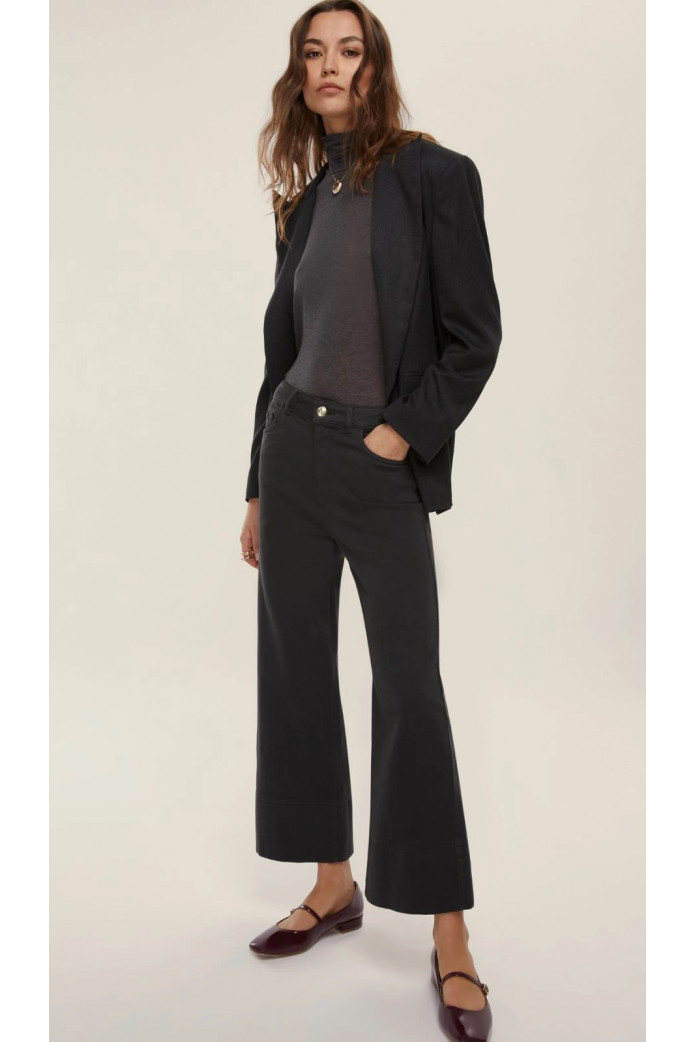 Pantalón recto de 5 bolsillos - ANTRACITA