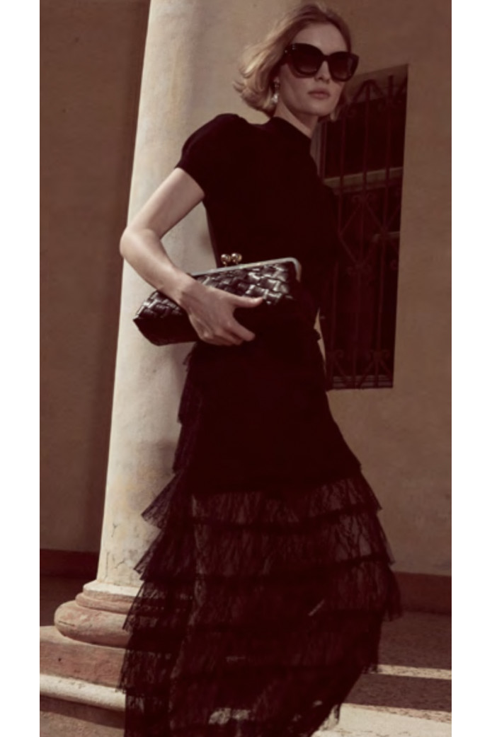 Bolso clutch trenzado a mano TWINSET