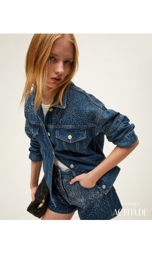 Cazadora vaquera con strass