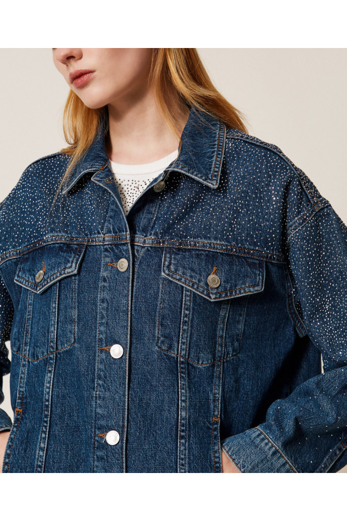 Cazadora vaquera con strass