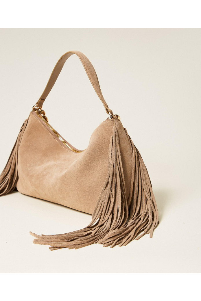 Bolso mediano «Liliane» de ante