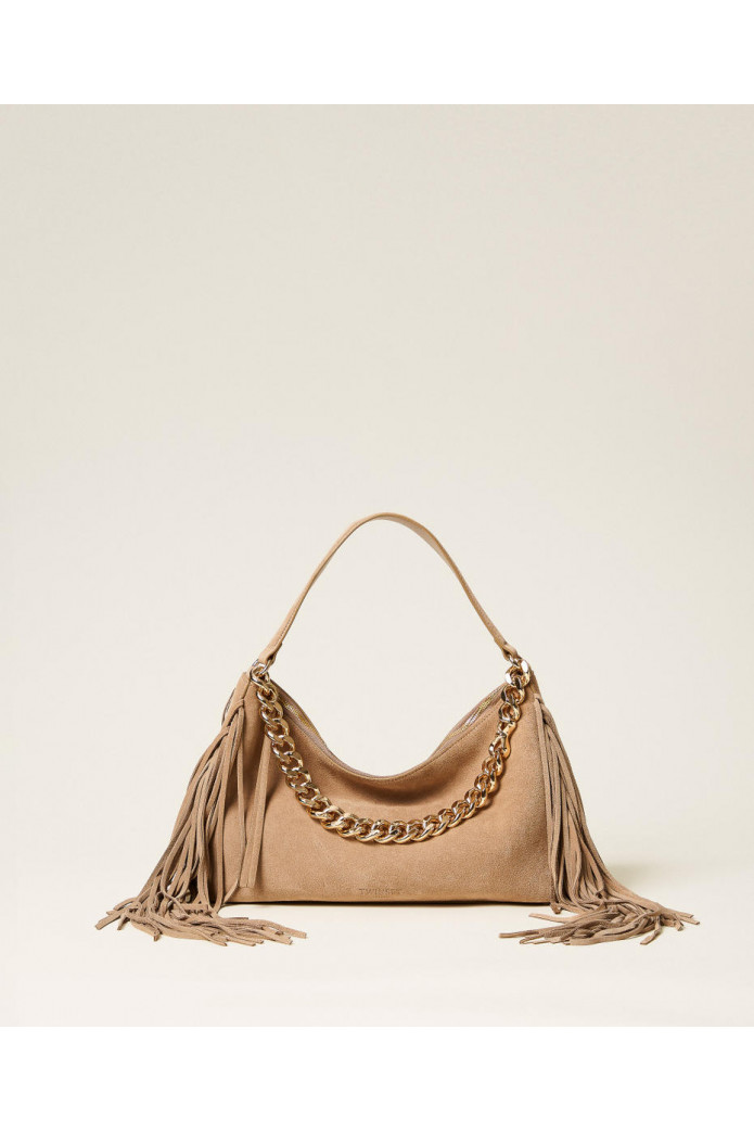 Bolso mediano «Liliane» de ante