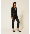 Jeans pitillo, TWINSET negro
