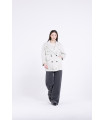 Embroidery wool blazer